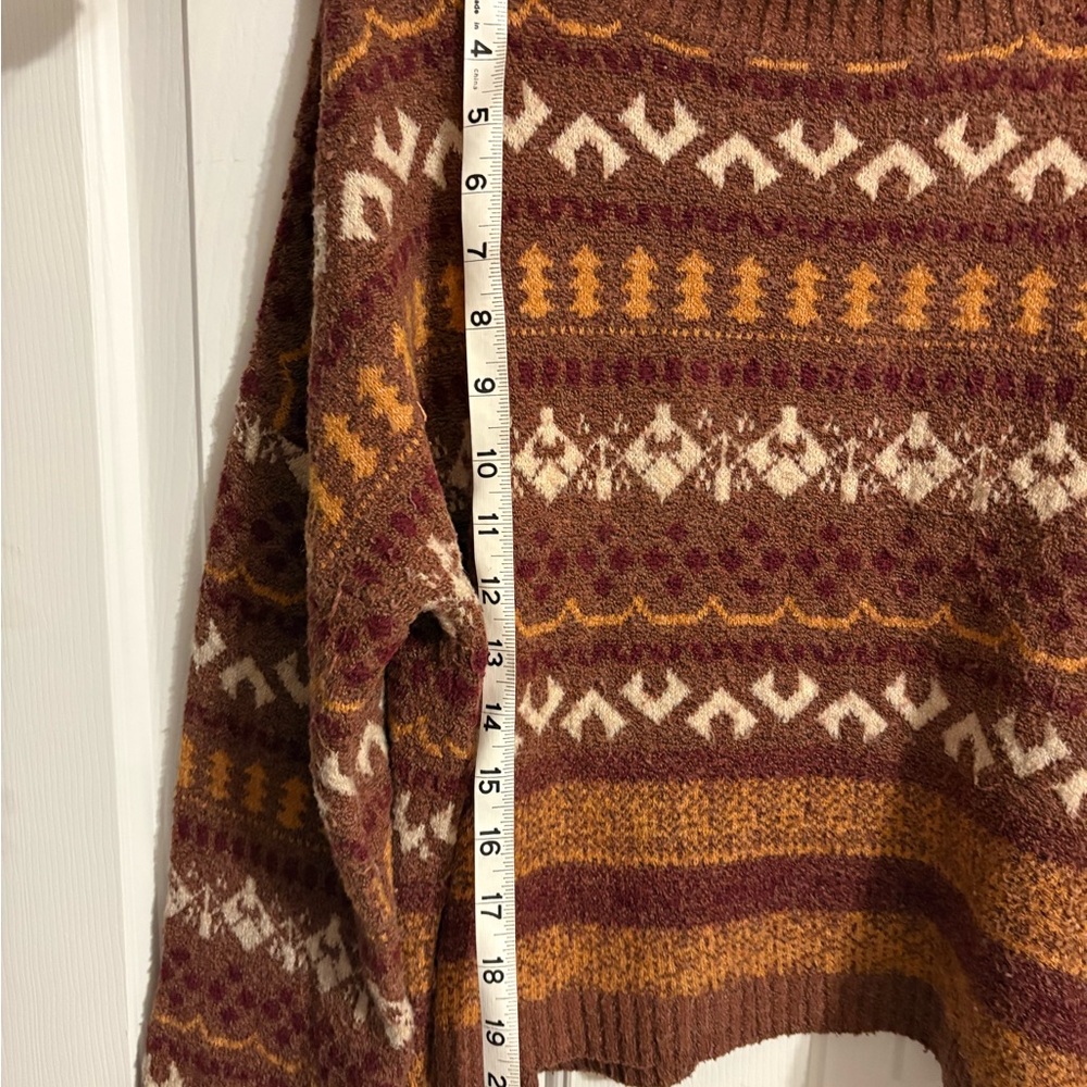 Sugar Moon Cozy Autumnal Turtleneck Sweater. High neck Size L - Picture 6 of 6